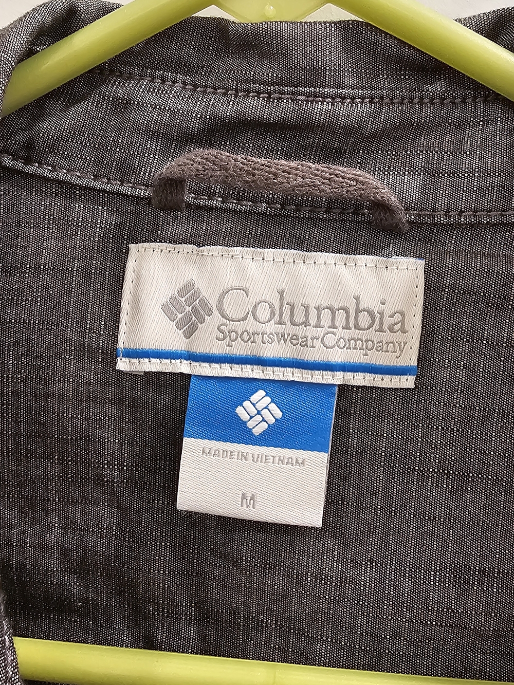 Columbia Men's Charcoal Gray Jeans with Blue Tag Detail